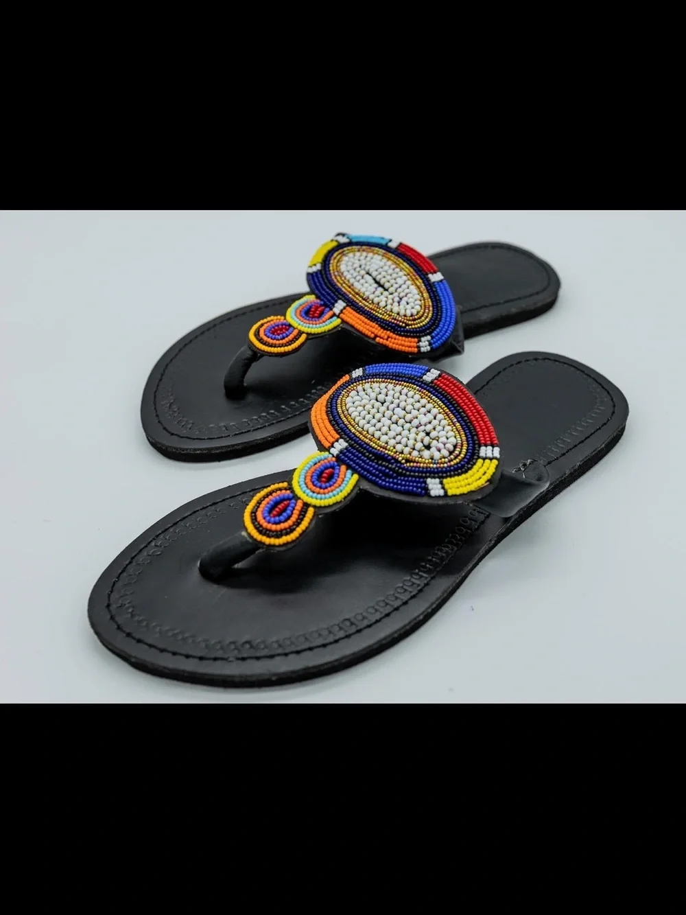Wholesale Lot: About 68 Genuine-Leather Maasai Sandals